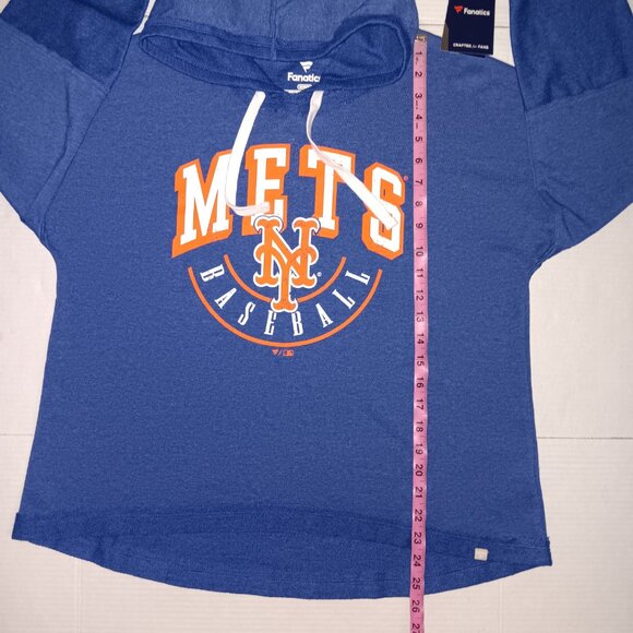 FANATICS NY METS BASEBALL WOMEN'S HOODIE SWEATSHIRT - Picture 5 of 10